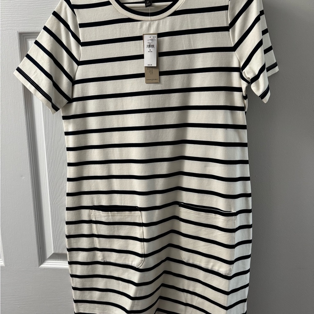 Striped Black and White Dress